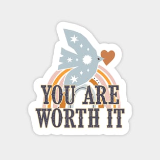 You are Worth It | Encouragement, Growth Mindset Sticker